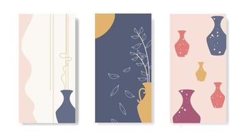 Abstract Creative Background With Vase Concept, Beautiful and Simple, Can Be Used In Wall Photo Frames and or For Your Other Design Needs. vector