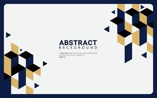 Abstract Background Geometry - Business Style With Modern Blue Gold Color Suitable To Complete Your Design Needs. vector