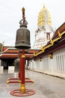 Bronze bell golden pagoda. photo