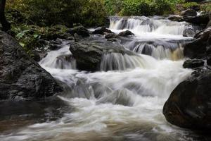 Below the waterfall rocks. photo