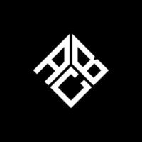 diseño de logotipo de letra abc sobre fondo negro. concepto de logotipo de letra de iniciales creativas abc. diseño de letras abc. vector