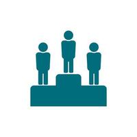 simple man icon on white background vector