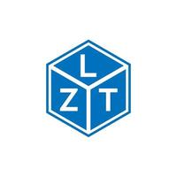 Diseño de logotipo de letra lzt sobre fondo negro. Concepto de logotipo de letra de iniciales creativas lzt. diseño de letra lzt. vector