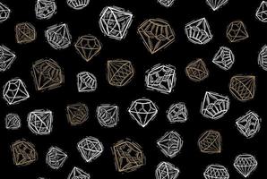 Diamonds, Hand drawn style, vector illustration.