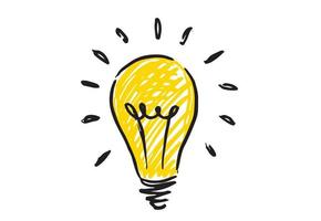 Light Bulb. Concept and ideas, hand-drawn illustration. Vector. vector