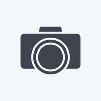 Icon Camera. suitable for Art symbol. Glyph Style. simple design editable. design template vector. simple illustration vector