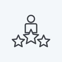 Icon Awards. suitable for Art symbol. Line Style. simple design editable. design template vector. simple illustration vector