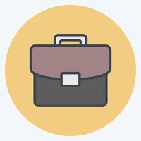 Icon Portfolio. suitable for Art symbol. Color Mate Style. simple design editable. design template vector. simple illustration vector