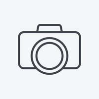 Icon Camera. suitable for Art symbol. Line Style. simple design editable. design template vector. simple illustration vector