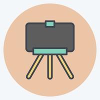 Icon Fine Art Photography. suitable for Art symbol. Color Mate Style. simple design editable. design template vector. simple illustration vector