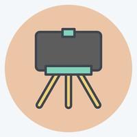 icono de la fotografía de bellas artes. adecuado para el símbolo del arte. estilo compañero de color. diseño simple editable. vector de plantilla de diseño. ilustración sencilla