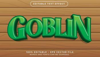 gonlin 3d text effect and editable text effect with wood texture background vector