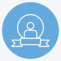 Icon Personal Brand. suitable for Art symbol. Blue Eyes Style. simple design editable. design template vector. simple illustration vector