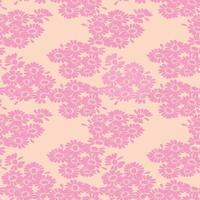 Pink Floral seamless repeat pattern vector