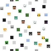 Video game inspired pattern vector