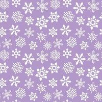 snowflakes on purple seamless pattern background vector