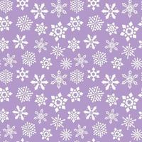 snowflakes on purple seamless pattern background vector