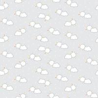 Cloudy Rain Seamless Repeat Pattern vector