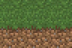 Pixel Background, Games Concept background, Resizable Vector, Grassland vector