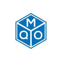 MQO letter logo design on black background. MQO creative initials letter logo concept. MQO letter design. vector
