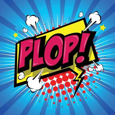 Plop Comic Speech Bubble, Cartoon. art and illustration vector file.