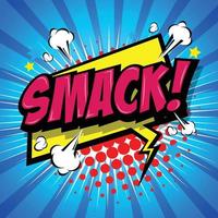 Smack Comic Speech Bubble, Cartoon. art and illustration vector file.