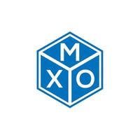 MXO letter logo design on black background. MXO creative initials letter logo concept. MXO letter design. vector