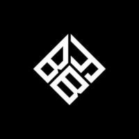 BYB letter logo design on black background. BYB creative initials letter logo concept. BYB letter design. vector