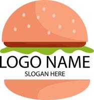 vector de logotipo de hamburguesa. icono de hamburguesa