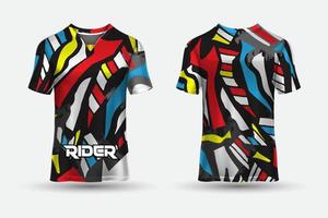 vector de diseño de camiseta deportiva moderna y fondo de diseño deportivo de plantilla de camiseta.