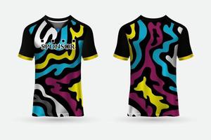 nuevo diseño de camiseta deportiva camiseta abstracta adecuada para carreras, fútbol, juegos, motocross, juegos, ciclismo. vector