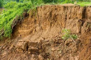 Coastal erosion, land slides. photo