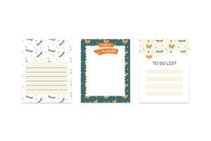 scrapbook memo and note collection vector