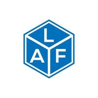 Diseño de logotipo de letra lfa sobre fondo negro. Concepto de logotipo de letra de iniciales creativas lfa. diseño de letra lfa. vector