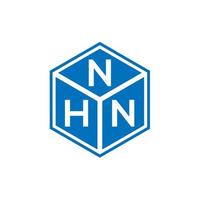NHN letter logo design on black background. NHN creative initials letter logo concept. NHN letter design. vector