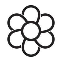 flower icon vector for graphic design, logo, website, social media, mobile app, UI illustration