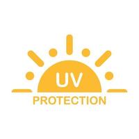 icono de protección contra la radiación uv símbolo de luz ultravioleta solar vectorial para diseño gráfico, logotipo, sitio web, redes sociales, aplicación móvil, ilustración de interfaz de usuario. vector