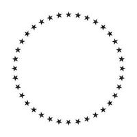 vector de icono de círculo de estrellas para diseño gráfico, logotipo, sitio web, redes sociales, aplicación móvil, ilustración de interfaz de usuario
