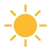 sun icon vector sunset concept for graphic design, logo, website, social media, mobile app, UI illustration