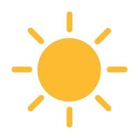 sol icono vector puesta de sol concepto para diseño gráfico, logotipo, sitio web, redes sociales, aplicación móvil, ilustración de interfaz de usuario