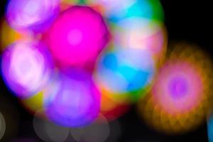 Blur light, round flower-like colors. photo