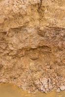 Soil beneath the surface layer. photo