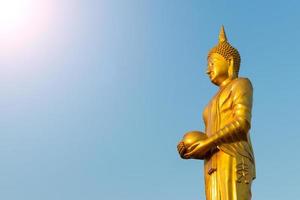 Buddha alms to the sky. photo