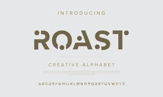 Hand Drawn Abstract Minimalist Modern Font Alphabet Typography