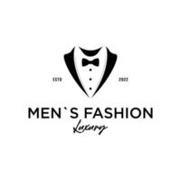 Men fashion logo design template vector