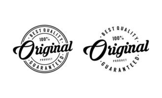 Original hand written lettering logo for label, badge. apparel fashion design vector