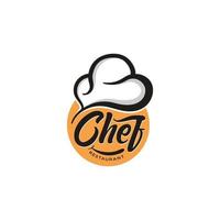 Inspiración en el diseño del logotipo del restaurante principal del chef moderno vector