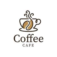 Coffee Cup Logo design template for cafe restaurant company vector