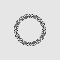 Wreath shape illustration design vector