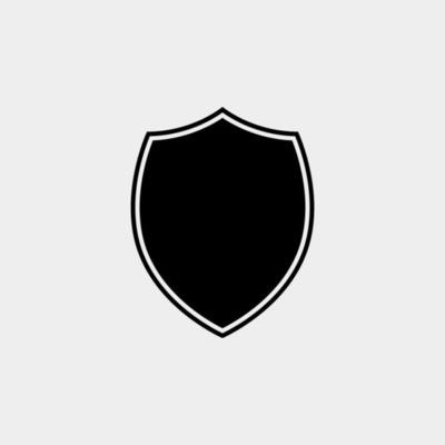 shield shape silhouette illustration design